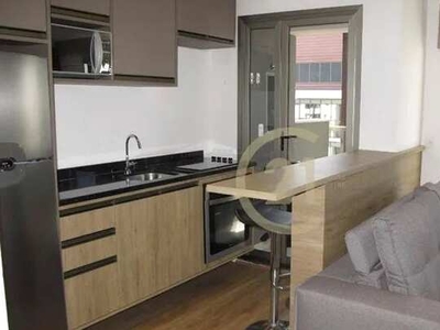 Apartamento com 1 dormitório para alugar, 43 m² por R$ 5.500,00/mês - Pinheiros - São Paul