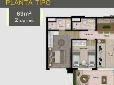 Apartamento com 2 dormitórios, 69 m² - venda por R$ 1.900.000,00 ou aluguel por R$ 16.702