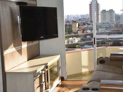 Apartamento com 2 dormitórios para alugar, 56 m² por R$ 2.758,00/mês - Vila Esperança - Sã