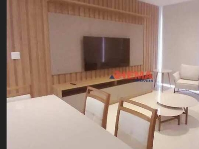 Apartamento com 2 dormitórios para alugar, 95 m² por R$ 9.000,02/mês - Aparecida - Santos