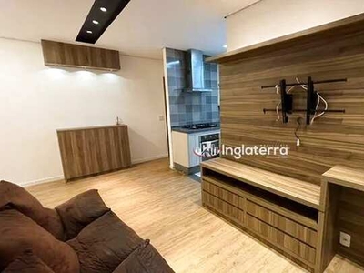 Apartamento com 3 dormitórios para alugar, 70 m² por R$ 2.830,00/mês - Aurora - Londrina/P