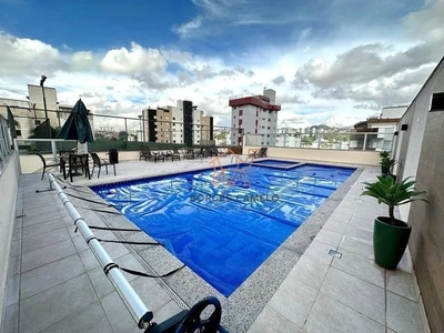 Apartamento com 4 dormitórios para alugar, 120 m² por R$ 6.350,00/mês - Buritis - Belo Hor
