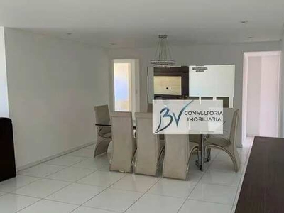 Apartamento com 4 dormitórios para alugar, 165 m² por R$ 7.500/mês - Boa Viagem - Recife/P