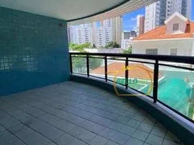 Apartamento com 4 dormitórios para alugar, 210 m² por R$ 7.000,00/mês - Aflitos - Recife/P