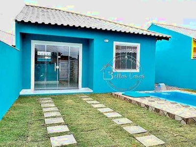 Bela casa a venda em Unamar, 2 quartos, piscina, área gourmet, Tamoios - Cabo Frio - RJ