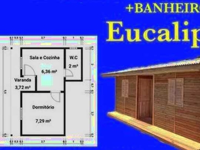 Casas pré fabricadas em Eucalipto (sem mão de obra