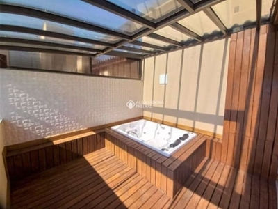 Cobertura com 2 quartos para alugar na rua itapitocaí, 60, cristal, porto alegre, 122 m2 por r$ 4.000