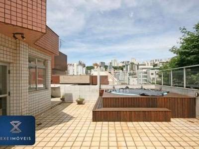 Cobertura com 3 dormitórios à venda, 205 m² por r$ 790.000,00 - buritis - belo horizonte/mg