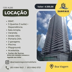 Excelente Apartamento para locação em Boa Viagem