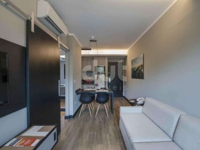Flat com 1 quarto à venda na rua alecrins, 745, cambuí, campinas, 40 m2 por r$ 635.000