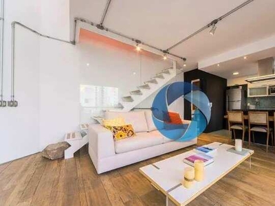 Loft com 1 dormitório, 74 m² - venda por R$ 1.850.000,00 ou aluguel por R$ 13.001,90/mês