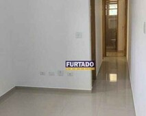 Apartamento sem condomínio com 2 dormitórios para alugar, 43 m² - Vila Pires - Santo Andr