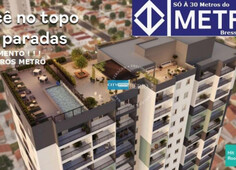 Lançamento apartamento studio com terraço e lazer no rooftop à 30 metros do metrô bresser