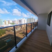 Vendo Apartamento nascente em andar alto no CABO BRANCO, 2 quartos, 64m2, área de lazer co