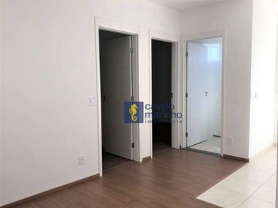 Apartamento com 2 dormitórios para alugar, 43 m² por r$ 1.201,00/mês - bonfim paulista - jardim emília - ribeirão preto/sp