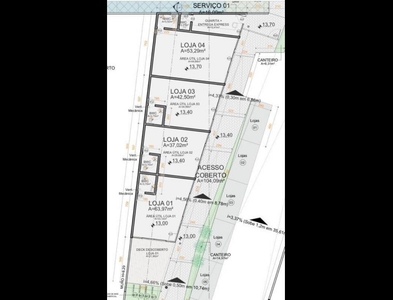 Loja no Bairro Fortaleza em Blumenau com 63.97 m²