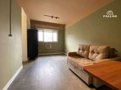 Sala living para alugar, 31 m² por r$ 2.100/mês - aparecida - santos/sp