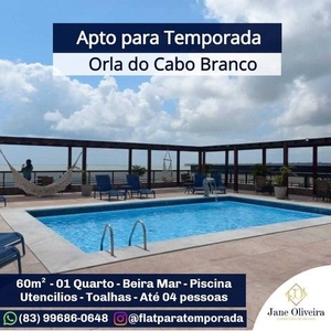 Apto no Marinas Praia Flat (beira mar) Cabo Branco - João Pessoa - PB