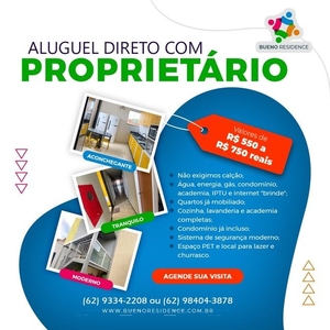 Flat para aluguel com mobília no Setor Coimbra - Goiânia - GO