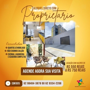 Loft para aluguel com mobília no Setor Coimbra - Goiânia - GO