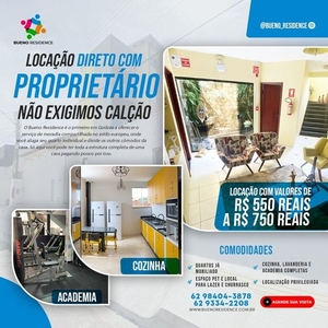 Loft para aluguel com mobília no Setor Coimbra - Goiânia - GO