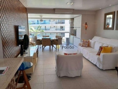 Apartamento com 3 dormitórios à venda, 132 m² por r$ 3.700.000,00 - riviera de são lourenço - bertioga/sp