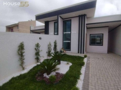Casa à venda, 90 m² por r$ 460.000,00 - santa terezinha - fazenda rio grande/pr