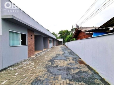 Casa com 2 dormitórios para alugar, 54 m² por r$ 1.490,01/mês - bela vista - gaspar/sc