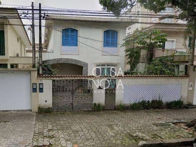Casa com 4 dormitórios, 300 m² - venda por r$ 2.500.000,00 ou aluguel por r$ 12.000,00/mês - gonzaga - santos/sp