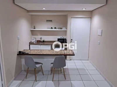 Flat com 1 dormitório para alugar, 50 m² por r$ 3.100,00/mês - centro - ribeirão preto/sp