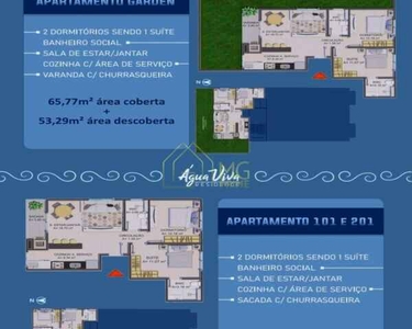 Apartamento garden com 2 dormitórios na área nobre do Ingleses