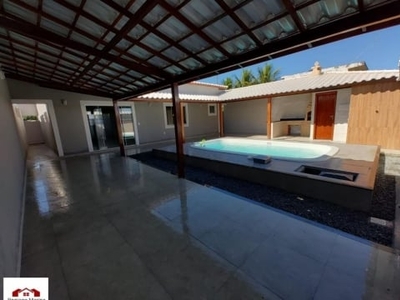 Sua casa dos sonhos com 3 quartos sendo 1 suíte , com piscina, área gourmet está aqui em unamar-cabo frio!!!