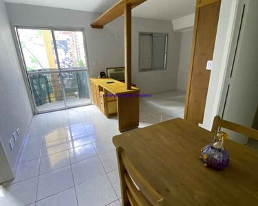Apartamento 35m², 01 dormitório, 01 banheiro e 01 vaga na garagem. Condomínio com portari