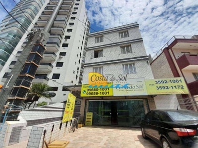 Apartamento com 1 dormitório para alugar, 40 m² por R$ 1.500,00/mês - Vila Guilhermina - Praia Grande/SP