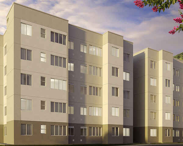 Apartamento Padrão, 2 dormitórios, 1 banheiros, 1 vaga na garagem, 43M² de Área Construída