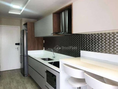 Flat com 1 dormitório para alugar, 35 m² por R$ 3.500,00/mês - Brooklin Paulista - São Paulo/SP