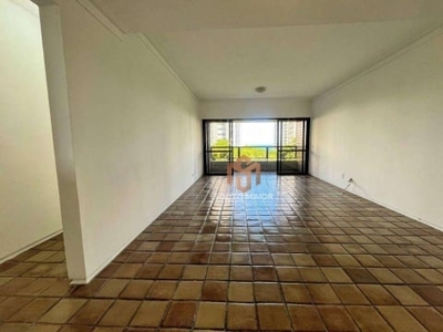 Apartamento com 3 dormitórios para alugar, 120 m² por r$ 4.200,00/mês - setúbal - recife/pe
