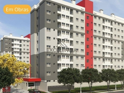Apartamento em Aristocrata, São José dos Pinhais/PR de 49m² 2 quartos à venda por R$ 250.500,00