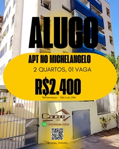Apartamento em Jardim Renascença, São Luís/MA de 4708m² 2 quartos para locação R$ 2.400,00/mes