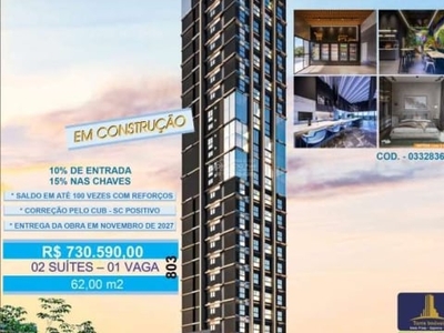 Apartamentos de 2 suítes,1 vaga, a venda no residencial flow aptos. exclusivo empreendimento que será construído em porto belo, uma cidade que vem