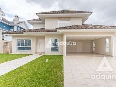 Casa à venda e locação 3 quartos, 3 suites, 2 vagas, 600m², oficinas, ponta grossa - pr