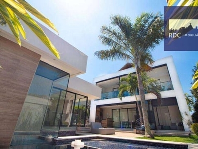 Casa com 5 dormitórios à venda, 900 m² por r$ 7.900.000,00 - barra da tijuca - rio de janeiro/rj