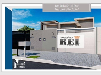 Casa em Residencial Canaã, Rio Verde/GO de 57m² 2 quartos à venda por R$ 274.000,00