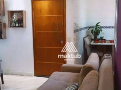 Cobertura à venda, 112 m² por r$ 399.000,00 - vila bela vista - santo andré/sp