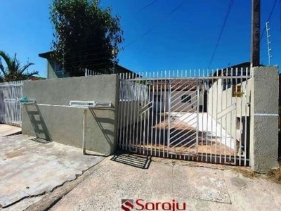 Saraju imobiliária aluga casa térrea com 2 dormitórios no cajuru.