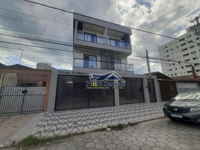 Sobrado em Vila Guilhermina, Praia Grande/SP de 64m² 2 quartos para locação R$ 1.900,00/mes