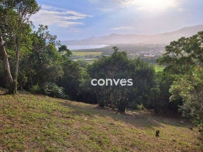 Terreno com vista para lagoa e para o mar na praia do silveira - garopaba sc