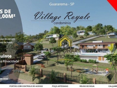 Village em guararema , lotes de 3.000 m2 alto padrão em um local com muito verde e ar puro !! guararema - sp