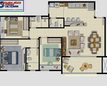 Residencial Legrand Vista apartamento de 3 quartos, o maior de Samambaia Norte, 92,00m², 1
