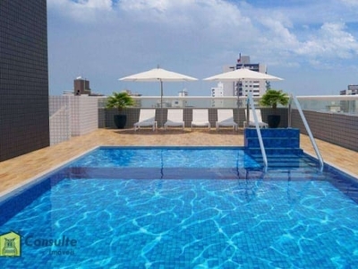 Apartamento com 1 dormitório à venda, 55 m² por r$ 280.000,00 - vila guilhermina - praia grande/sp